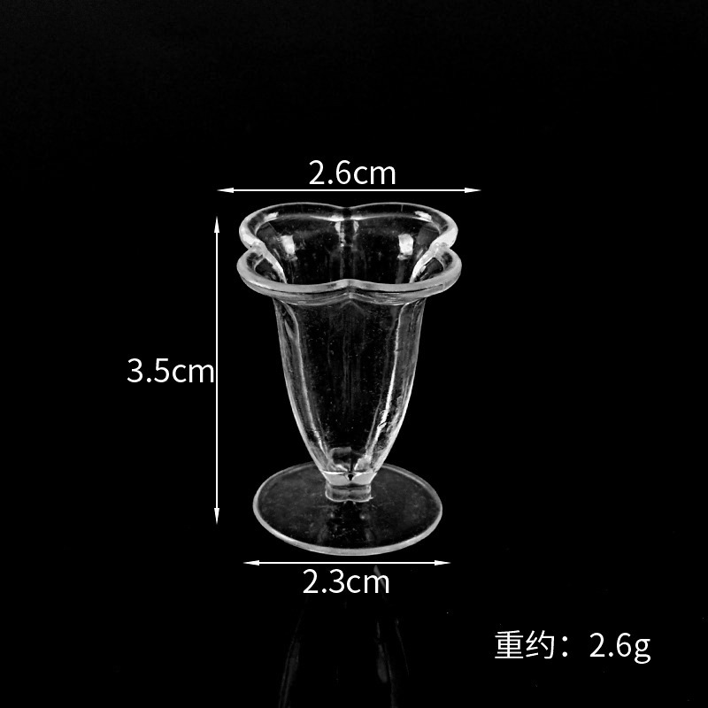 Directo de fábrica simulación alimentos y jugar taza accesorios hechos a mano DIY mini copa vino crema sundae mousse