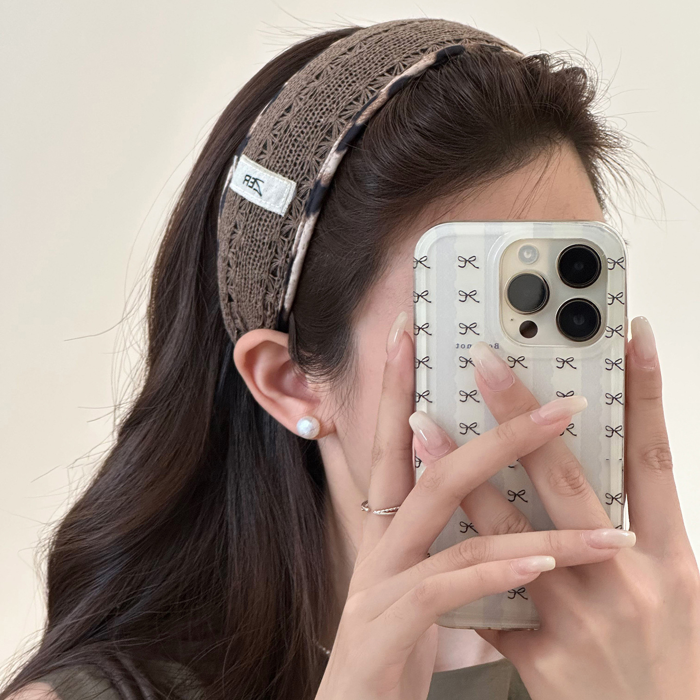 Vintage Leopard Print Wide Knit Headband for Women, Daily Wear, Autumn and Winter High Crown Niche Design Hair Accessory