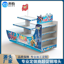 超市促销堆头架子圆形立柱展示架创意造型可移动多功能货架陈列架