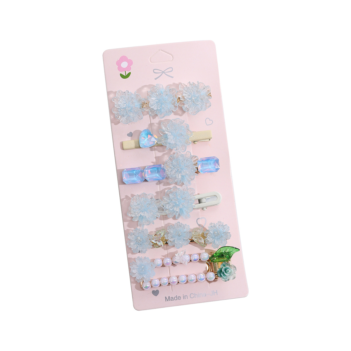 Horquilla de flores dulces de principios de primavera, clip de pico de pato, horquilla lateral de alta calidad, pinza lateral de flequillo, pinza para el cabello rota, tocado, accesorios para el cabello