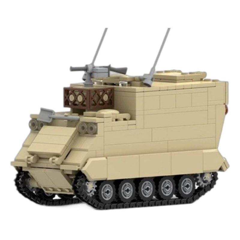 MOC совместимый LEGO Military M577 бронированный командный автомобиль модель небольшой гранулированный набор строительных блоков игрушка для детей