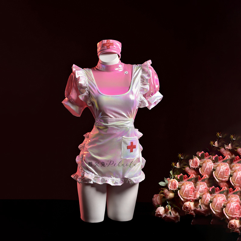 Sultry Bunny Sexy Halloween Nurse Costume Cute Pure Desire Sexy Hot Girl Dress Uniform Nurse Role 8095