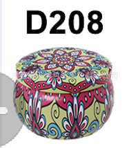 En stock, superventas en comercio electrónico transfronterizo: tarro de vela aromática de 2.2oz, tarro pequeño para flores, tarro de dulces étnico de hojalata, caja de hojalata. image 25