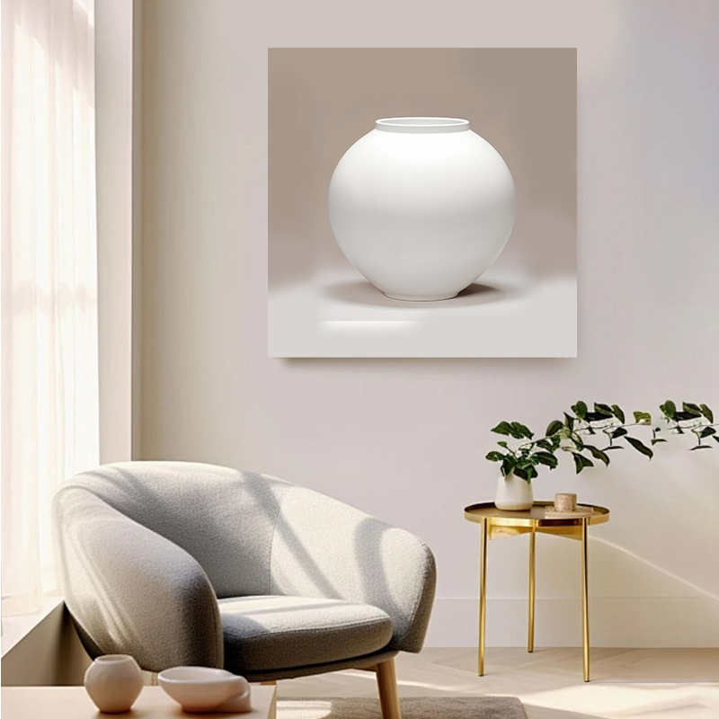 Korean Cream Style Decorative Painting Bedroom Morandi Master Bedroom Hanging Painting Restaurant Mural Wholesale Hanging Painting Living Room High-End