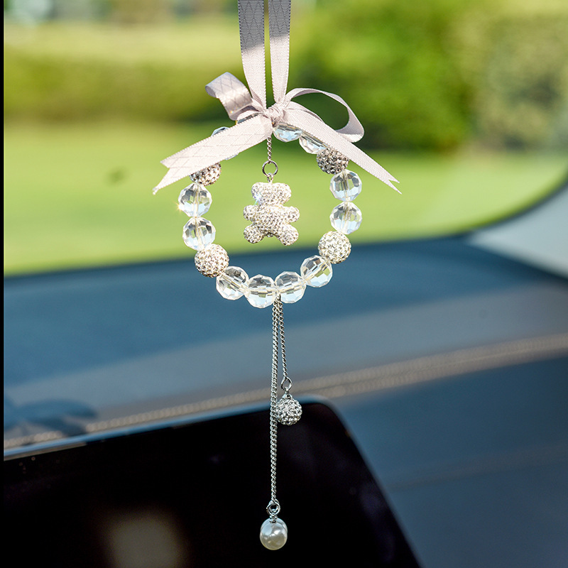 Car Interior Decoration Ornament – Qìchē Car hanging - simple-white