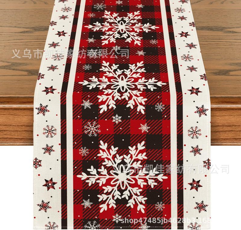 冬のテーブル旗クリスマステーブル旗テーブルレストランリビングルームの装飾アマゾンの人気爆発テーブル旗メーカー直販|undefined