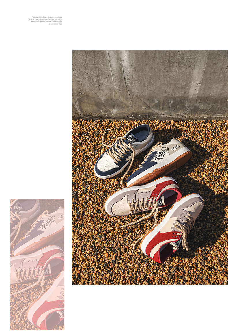 Chaussures de skate graffiti de niche de printemps 2025 pour hommes, version coréenne de la tendance, chaussures de sport décontractées à coutures rétro, chaussures pour hommes_voghion.com