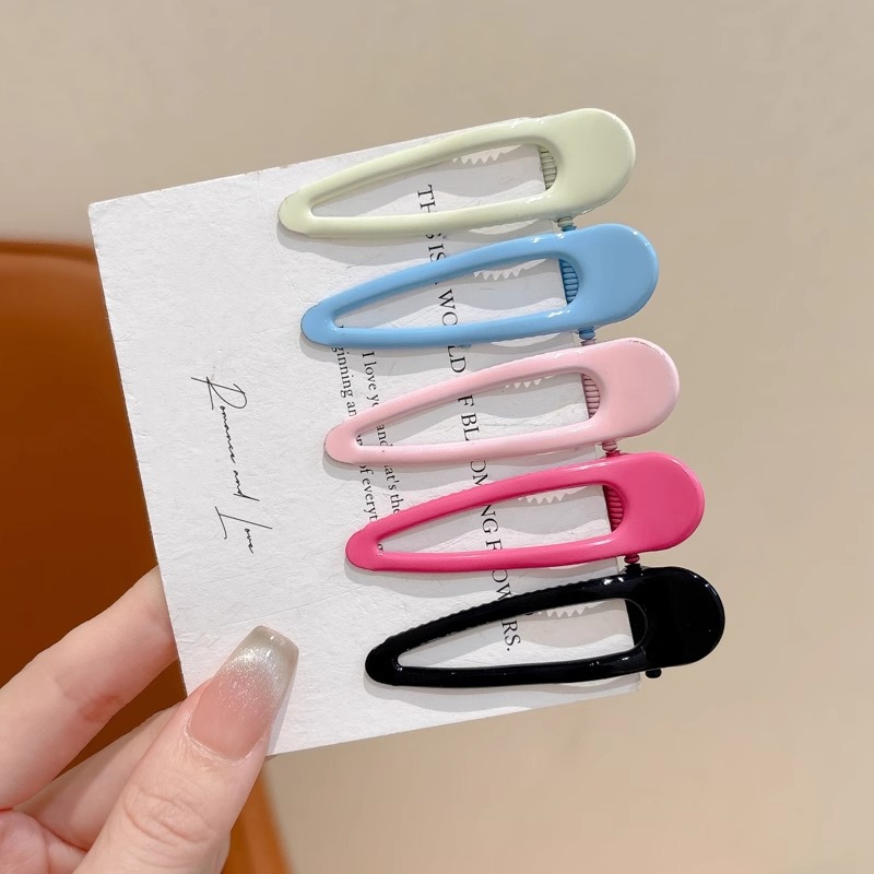 Dopamina para niños de color frange clip tocado 2024 nuevo clip de pelo de pato no daña clip de pelo sin marcas