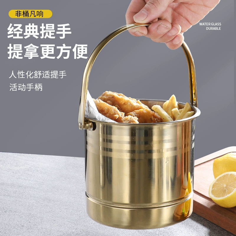 Ice Bucket KTV Bar Supplies Champagne Barrel Commercial Ice Cubes Creative Beer Chicken Rice Flowers Fries Skewers