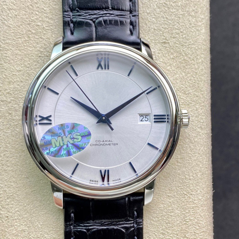 Aliexpress Mk Oujia De Ville Series Ultra-Thin Mechanical Men's Watch with Leather Strap, Calendar, Men's Model, Cross-Border Foreign Trade, Luminous
