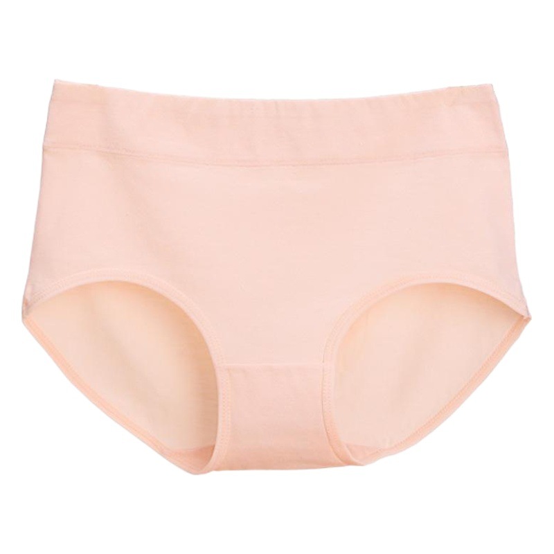 Ropa interior de mujer de cintura media de algodón puro Color sólido de las mujeres Cómodos calzoncillos transpirables de levantamiento de cadera talla grande fábrica de ropa interior de mujer al por mayor