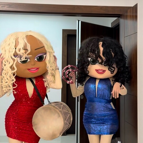 Cartoon Barbie doll