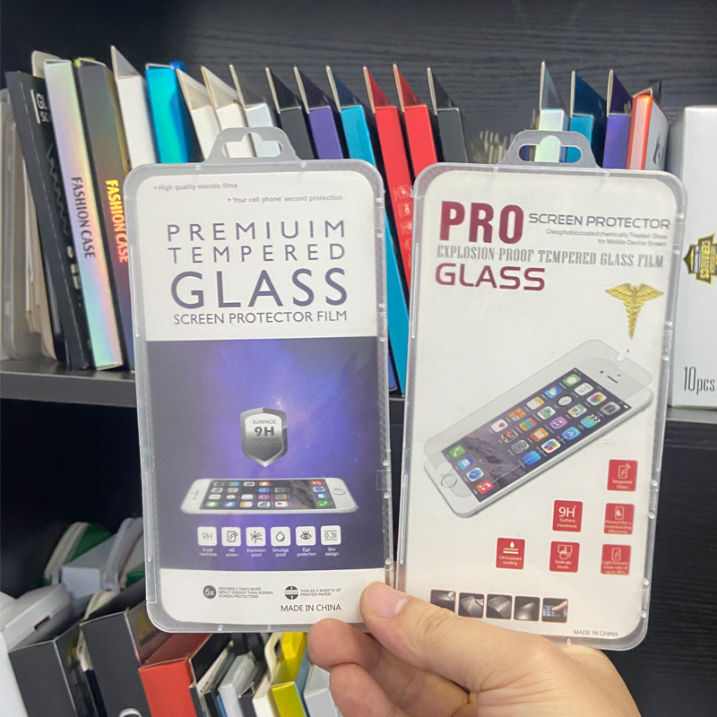 安卓苹果手机膜包装钢化膜透明包装盒塑料屏幕保护钢化膜PP盒现货