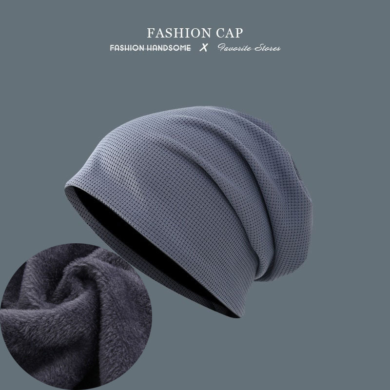 日本の小衆のしわの山の帽子の女性の純色の百合の冷たい帽子のネットのネットの赤いカップルのすっぴんの頭の帽子の韓国版の頭の帽子