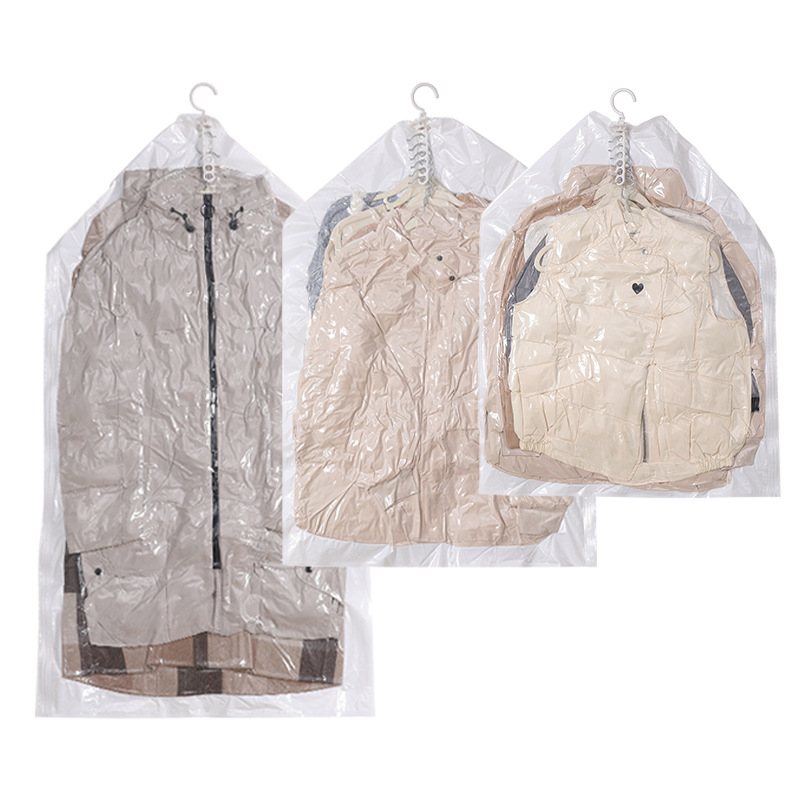 Chaqueta larga bolsa de almacenamiento ropa abrigo bolsa colgante bolsa de compresión de vacío bolsa de ropa bolsa de almacenamiento artefacto
