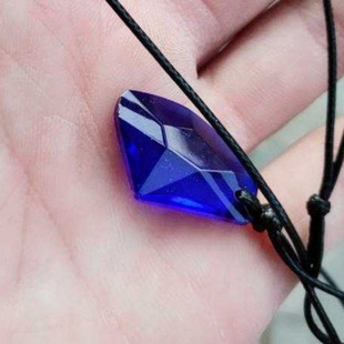 Authentic Wishing Stone Lucky Crystal Necklace Axe Fashion Pendant Necklace Women's Instagram Style Trendy Men's Personality