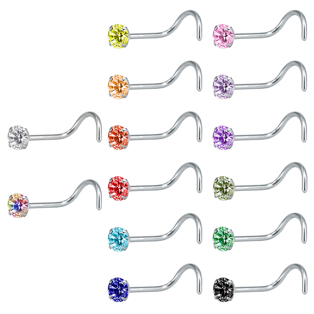 16G labret stud size and finish detail