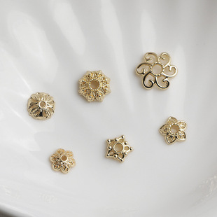 14K����ɫ�U�ջ��仨�� ˮ���������朴���ñ���� diy�Ʒ���