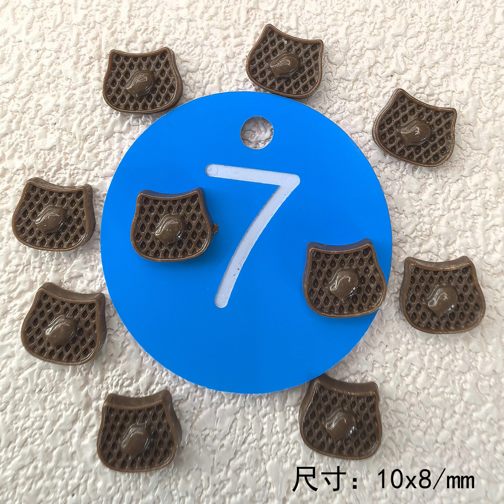 清新甜美塑料树脂迷你食玩华夫饼干奶油胶耳钉发夹潮玩配件001