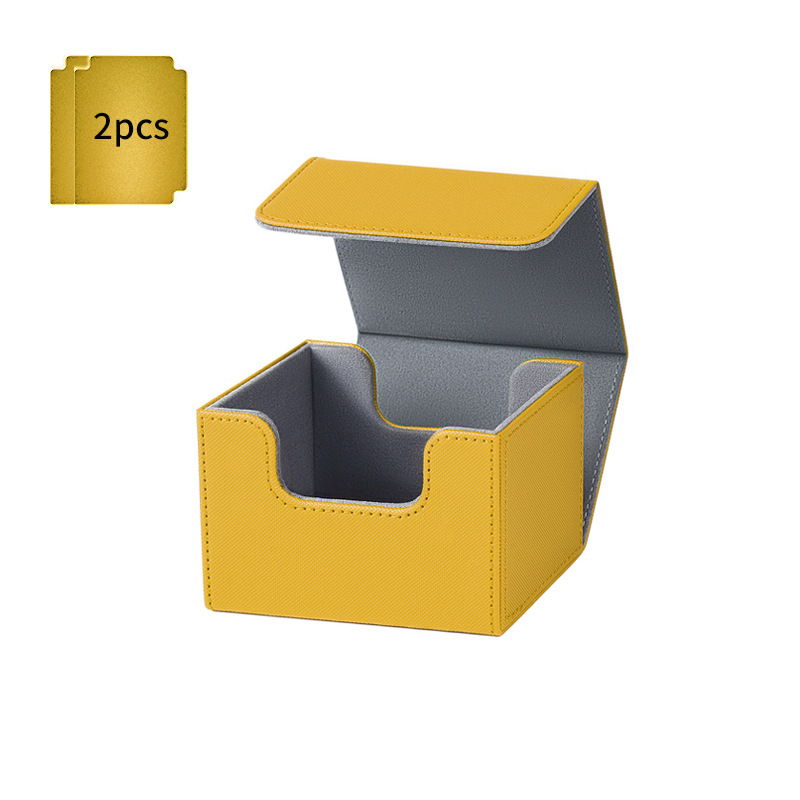 측면 삽입 상자 100+ 노란색(노란색 스페이서 2개와 함께 제공)