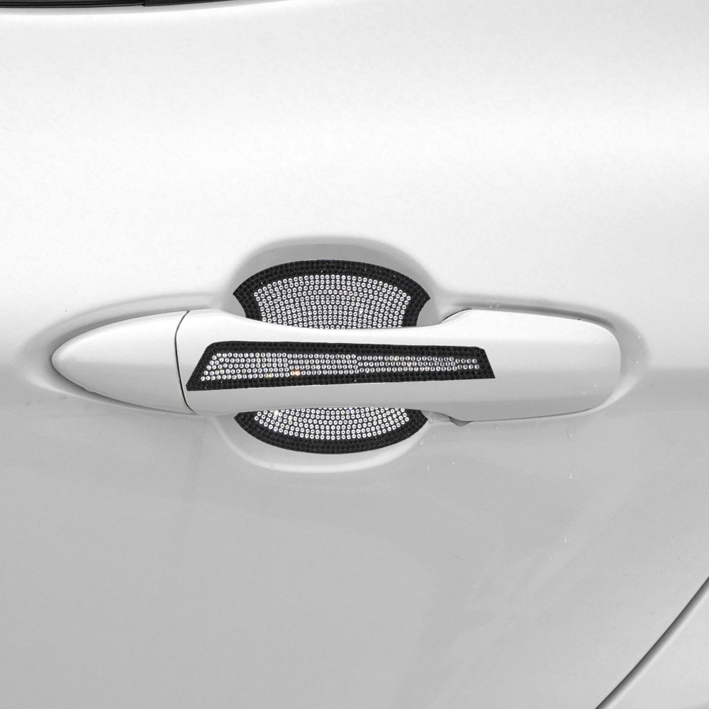 Car Hot Drill Door Handle Protective Film Diamond Anti-Scratch Handle Sticker Car Door Bowl Anti-Scratch Car Handle Protective Film