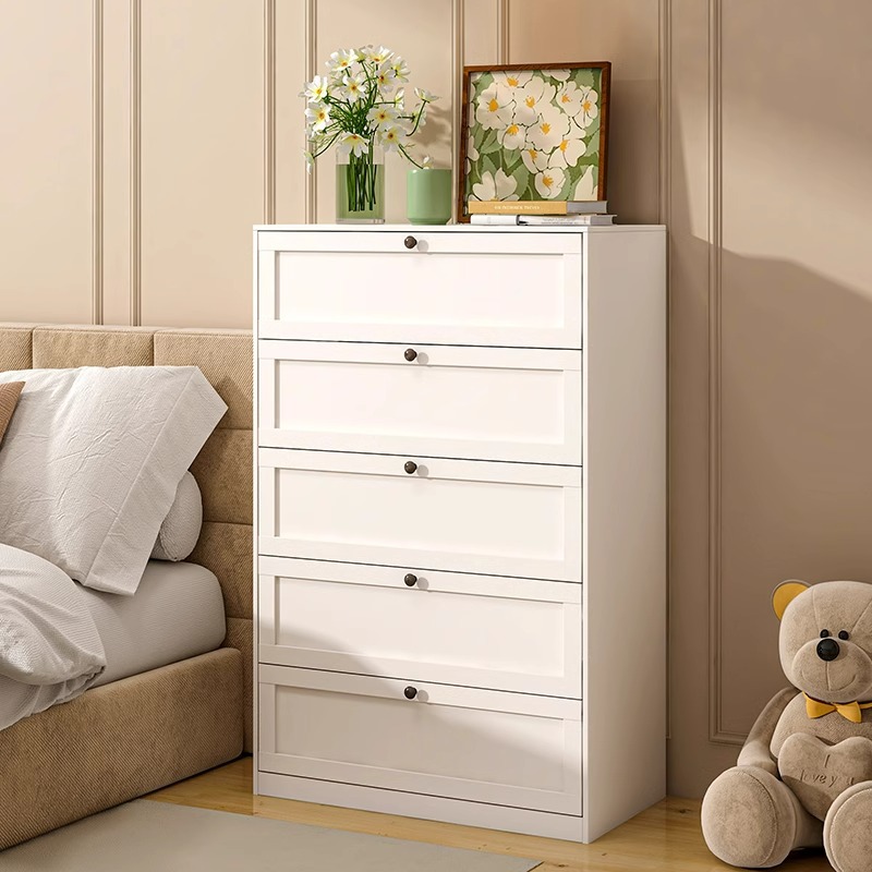 Hierro pecho de cajones sala de estar dormitorio armario de acero armario de almacenamiento multi-capa piso cajón gabinete de lujo luz cama de cola gabinete