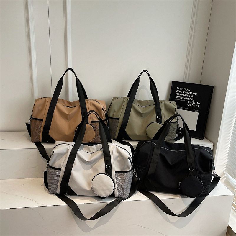 Nuevo bolso de viaje corto para mujeres, bolso de mano ligero de gran capacidad, bolso deportivo, bolso de entrenamiento para hombres, bolsa de viaje