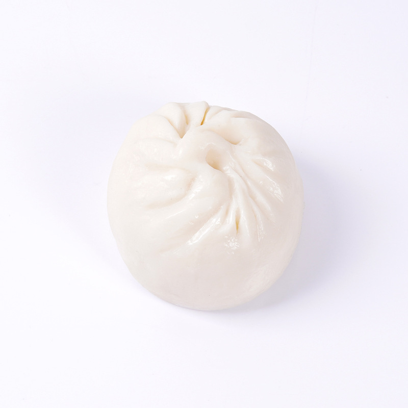 8cm仿真食物包子大肉包模型PVC假食品面点菜品摆件仿真食玩钥匙扣|undefined