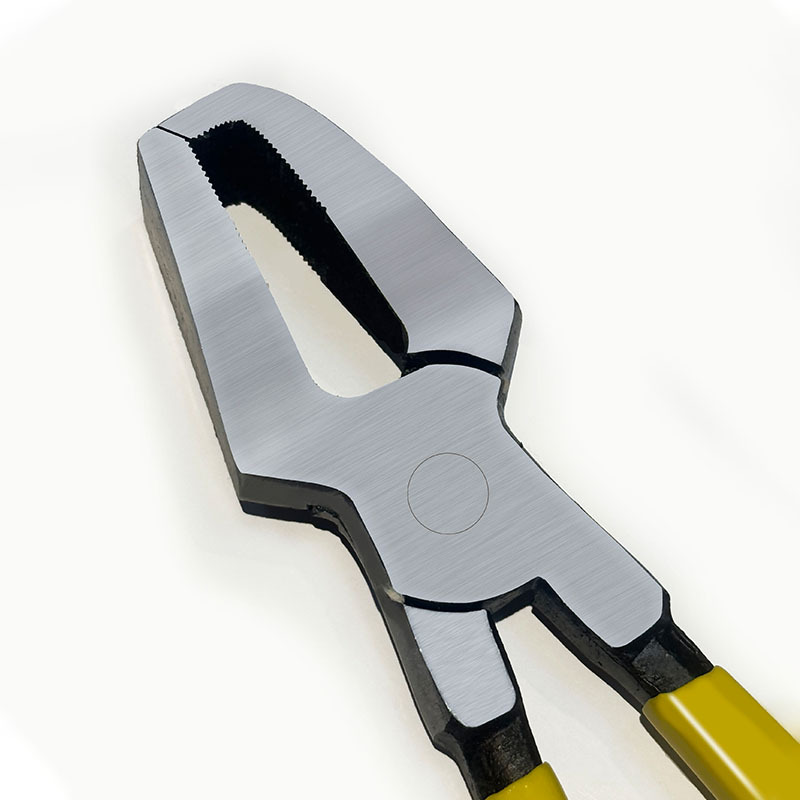 弯口修边钳 8寸玻璃钳 弯嘴钳斜口钳带齿弯口钳