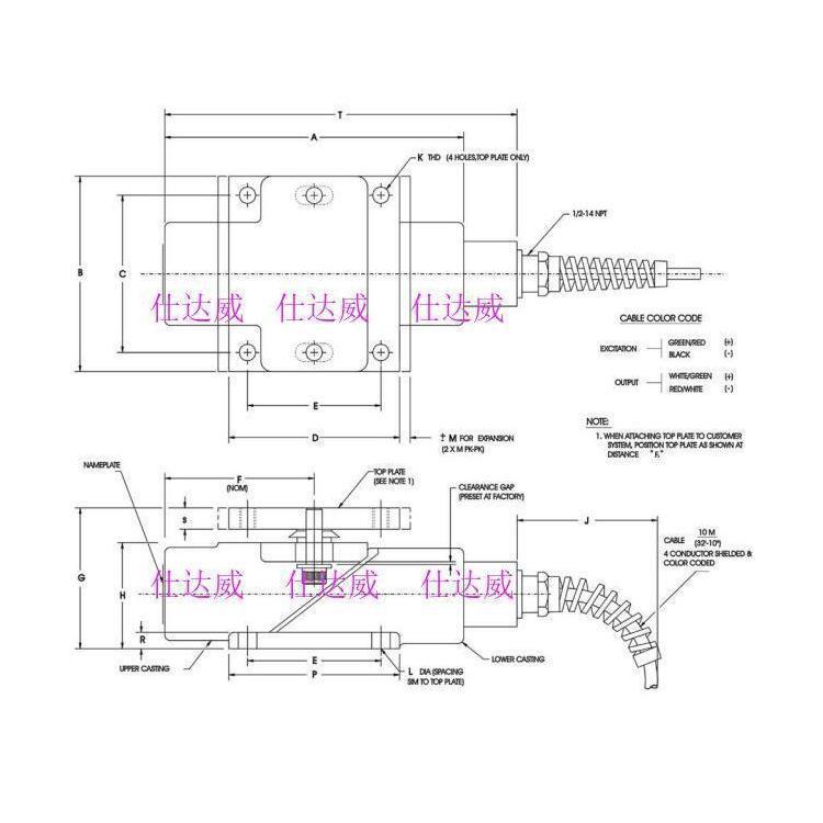 BLH Nobel 称重传感器 Z-BLOK 10klb 称重模块50922868