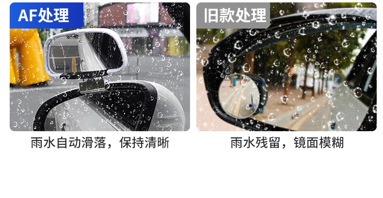 The new high-definition coach car auxiliary 360-degree reversing rearview mirror is equipped with a large field of view convex blind area auxiliary mirror.