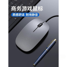 鼠标有线无声静音办公家用电竞台式电脑适用于想华硕联想惠普批发