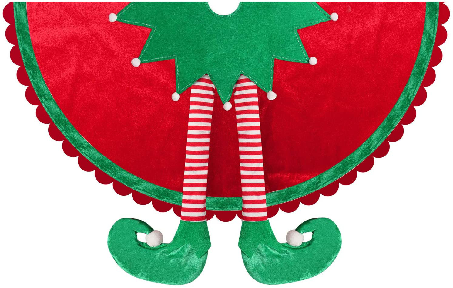 Red Elf Leg Tree Skirt 4