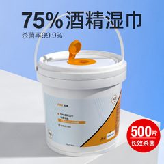 500枚入りアルコール消毒ウェットティッシュ、家庭用、使い捨て、75％アルコールウェットティッシュ、家庭用および業務用