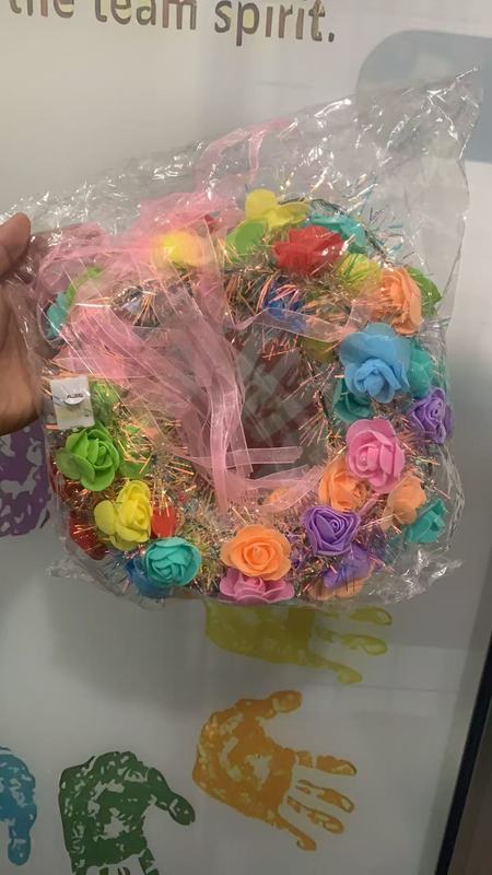 发光花环夜市深系花环发箍ins夏威夷丁香花头饰灯带发饰发光玩具|undefined