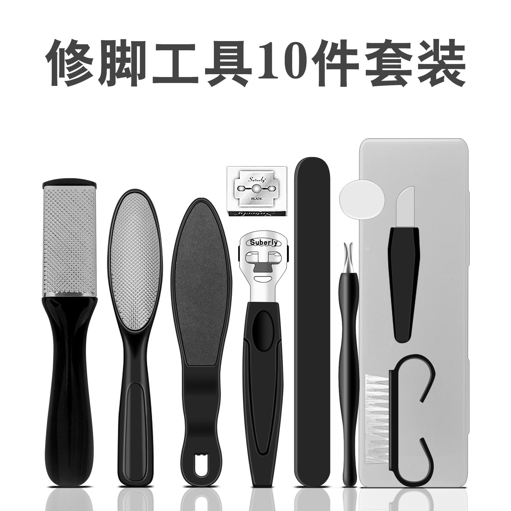 Black stainless steel foot board 8 -in -8 -in -1 set to survive the…