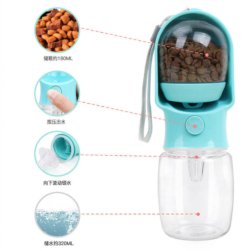 Vaso Portátil Bebedero y Comedero para Perros de Plástico para Mascotas image 3