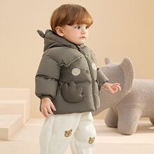 巴拉巴拉宝宝羽绒服男童外套女童秋冬装2025新款婴儿衣服动物造型