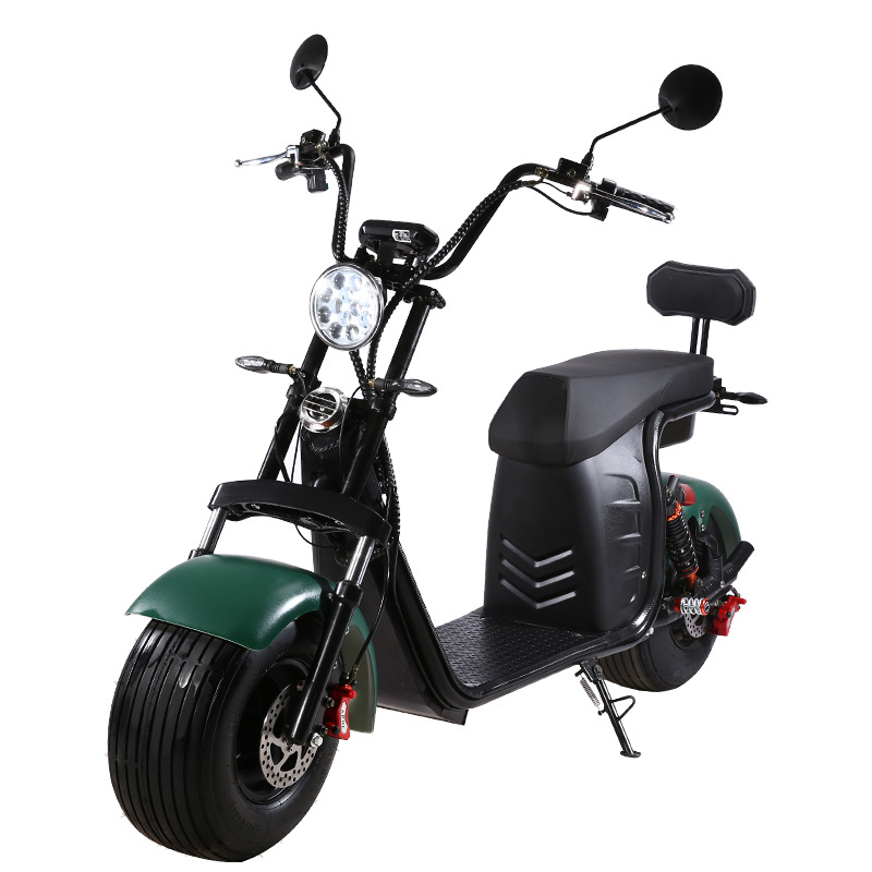 Kuji bicicleta eléctrica monopatín de litio tranvía Harley coche eléctrico neumático ancho adulto batería coche motocicleta rueda grande