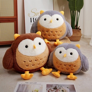 Factory in stock owl ball pillow cute super soft doll bird creative plush toy birthday gift
