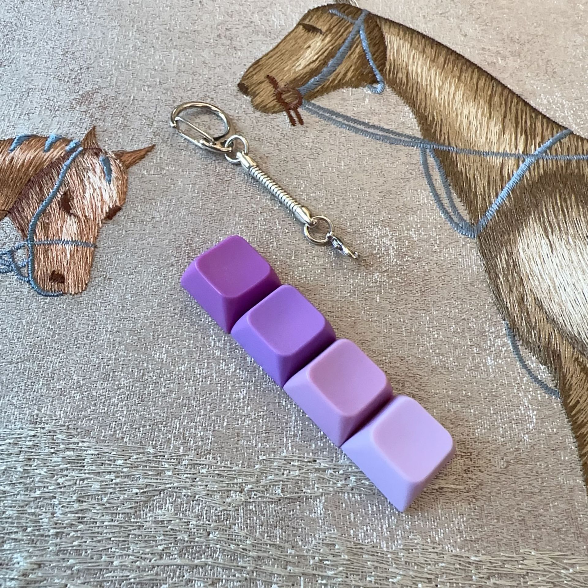 Four-key transparent shell-purple gradient
