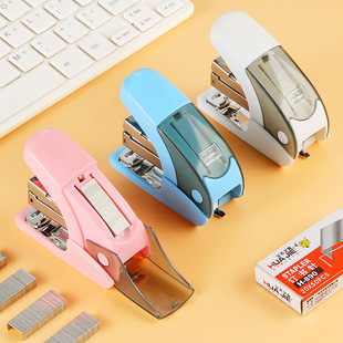 Mini labor-saving stapler with nail storage warehouse creative multi-functional office Primary School student binding machine children cute