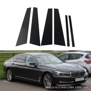 BMW 7 Seriyası E66 F03 F01 üçün pəncərə dekorativ panel orta sütun stikeri