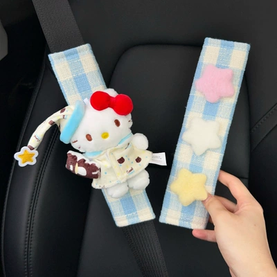 Sürətlər qutusu və əl tormozu başlıqları Doll Car Seat Belt Shoulder - 1-pair-of-safety-shoulder-pads