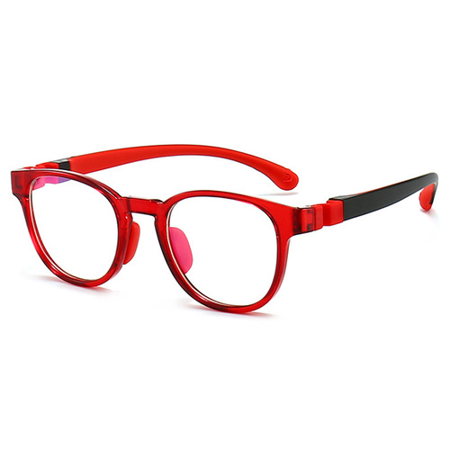 2024新款儿童眼镜玩电脑网课防蓝光眼镜多色舒适硅胶护目镜 91009