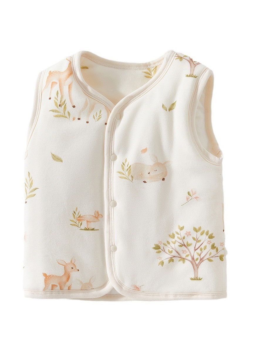 Chaleco acolchado de algodón para niños engrosado Otoño e Invierno chaleco superior para niños y niñas bebé abrigo cálido