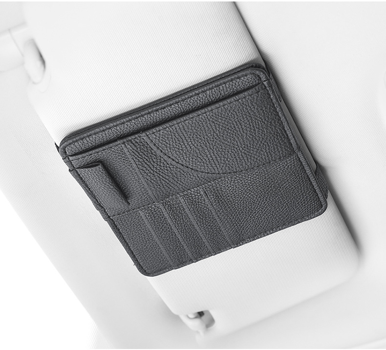 Car sun visor storage multifunctional car glasses holder car supplies complete bill card holder storage bag