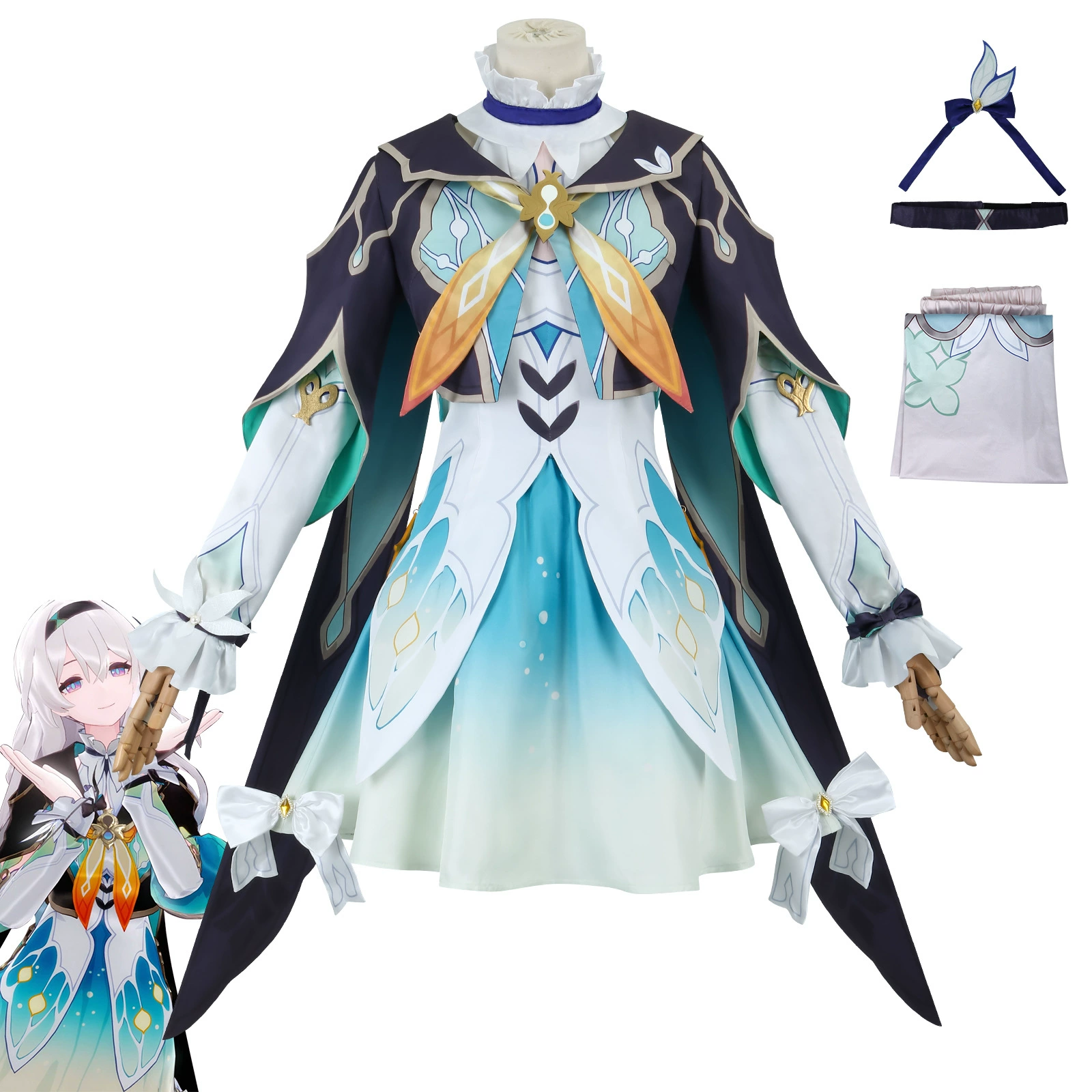 Кап СтраДом COS COS Server Iris Flower Flower Fireflies COSPLAY двух—мерный игровой аниме персонаж выступление