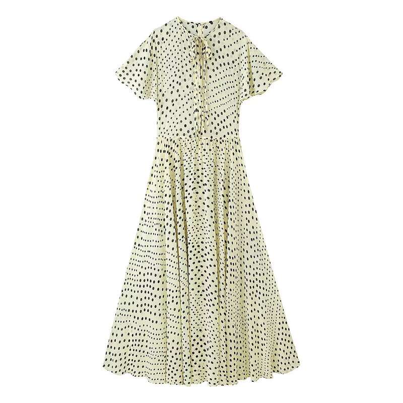 Cross-Border Women's Clothing 2026 Summer New Style French Fashion Simple Skirt Polka Dot Dress 2517151 Cross-Border Women's Clothing 2026 Summer New Style French Fashion Simple Skirt Polka Dot Dress 2517151