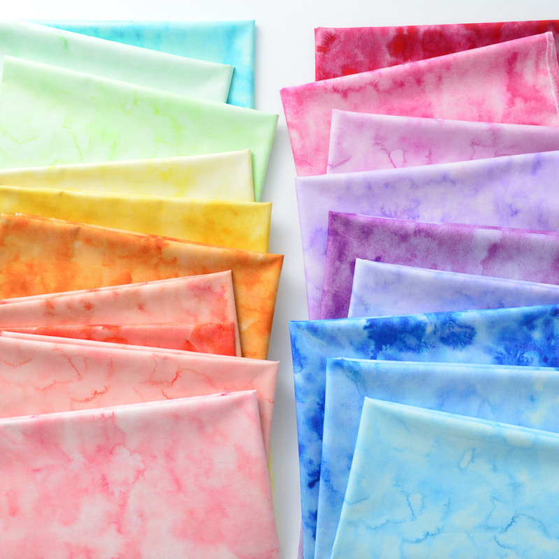Fabric cotton handmade DIY patchwork clothing color watercolor vignette gradient cotton fabric Cotton Fabric cotton handmade DIY patchwork clothing color watercolor vignette gradient cotton fabric Cotton